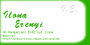 ilona erenyi business card